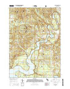 Big Bend Michigan Historical topographic map, 1:24000 scale, 7.5 X 7.5 Minute, Year 2014