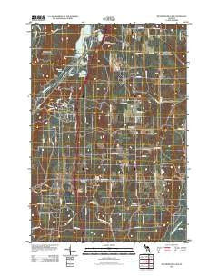 Big Bradford Lake Michigan Historical topographic map, 1:24000 scale, 7.5 X 7.5 Minute, Year 2011