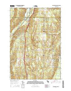 Big Bradford Lake Michigan Historical topographic map, 1:24000 scale, 7.5 X 7.5 Minute, Year 2014
