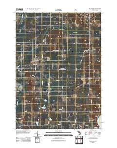 Big Prairie Michigan Historical topographic map, 1:24000 scale, 7.5 X 7.5 Minute, Year 2012