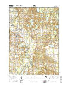 Big Rapids Michigan Historical topographic map, 1:24000 scale, 7.5 X 7.5 Minute, Year 2014