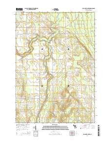 Big Ravine Creek Michigan Historical topographic map, 1:24000 scale, 7.5 X 7.5 Minute, Year 2014