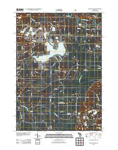 Big Star Lake Michigan Historical topographic map, 1:24000 scale, 7.5 X 7.5 Minute, Year 2012