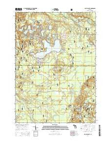 Big Star Lake Michigan Historical topographic map, 1:24000 scale, 7.5 X 7.5 Minute, Year 2014