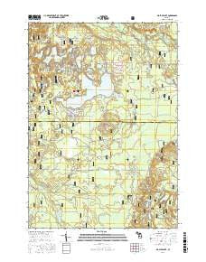 Big Star Lake Michigan Current topographic map, 1:24000 scale, 7.5 X 7.5 Minute, Year 2017