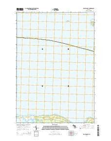 Big Stone Bay Michigan Historical topographic map, 1:24000 scale, 7.5 X 7.5 Minute, Year 2014