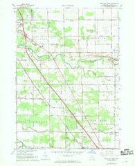 Birch Run North Michigan Historical topographic map, 1:24000 scale, 7.5 X 7.5 Minute, Year 1967