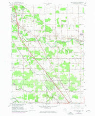 Birch Run North Michigan Historical topographic map, 1:24000 scale, 7.5 X 7.5 Minute, Year 1967