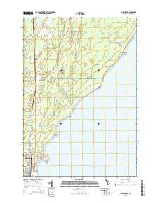 Birch Creek Michigan Historical topographic map, 1:24000 scale, 7.5 X 7.5 Minute, Year 2014