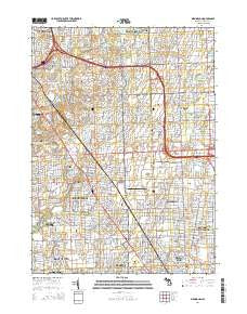 Birmingham Michigan Historical topographic map, 1:24000 scale, 7.5 X 7.5 Minute, Year 2014