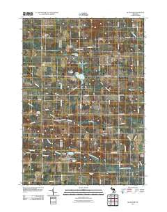 Blanchard Michigan Historical topographic map, 1:24000 scale, 7.5 X 7.5 Minute, Year 2011