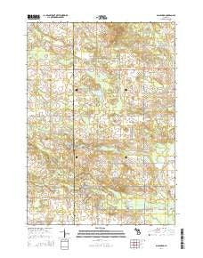 Blanchard Michigan Historical topographic map, 1:24000 scale, 7.5 X 7.5 Minute, Year 2014