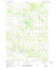 Blanchard Michigan Historical topographic map, 1:24000 scale, 7.5 X 7.5 Minute, Year 1964