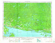 Blind River Michigan Historical topographic map, 1:250000 scale, 1 X 2 Degree, Year 1961