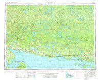 Blind River Michigan Historical topographic map, 1:250000 scale, 1 X 2 Degree, Year 1961