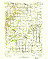 Blissfield Michigan Historical topographic map, 1:62500 scale, 15 X 15 Minute, Year 1939