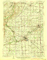 Blissfield Michigan Historical topographic map, 1:62500 scale, 15 X 15 Minute, Year 1941