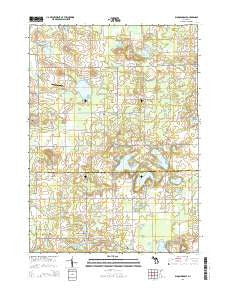 Bloomingdale Michigan Historical topographic map, 1:24000 scale, 7.5 X 7.5 Minute, Year 2014