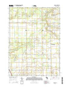Borculo Michigan Historical topographic map, 1:24000 scale, 7.5 X 7.5 Minute, Year 2014