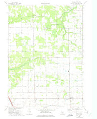 Borculo Michigan Historical topographic map, 1:24000 scale, 7.5 X 7.5 Minute, Year 1972