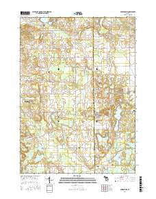 Bowens Mill Michigan Current topographic map, 1:24000 scale, 7.5 X 7.5 Minute, Year 2016