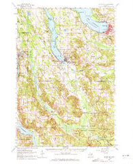 Boyne City Michigan Historical topographic map, 1:62500 scale, 15 X 15 Minute, Year 1961