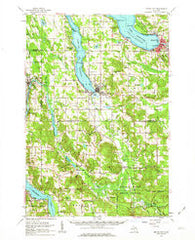 Boyne City Michigan Historical topographic map, 1:62500 scale, 15 X 15 Minute, Year 1961