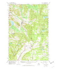 Boyne Falls Michigan Historical topographic map, 1:62500 scale, 15 X 15 Minute, Year 1961