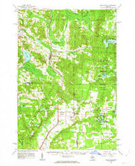 Boyne Falls Michigan Historical topographic map, 1:62500 scale, 15 X 15 Minute, Year 1961