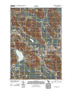 Boyne Falls Michigan Historical topographic map, 1:24000 scale, 7.5 X 7.5 Minute, Year 2011