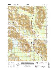 Boyne Falls Michigan Historical topographic map, 1:24000 scale, 7.5 X 7.5 Minute, Year 2014