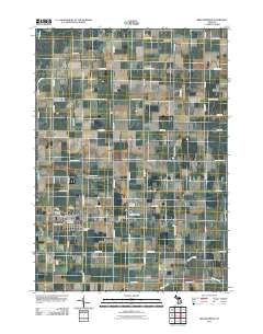 Breckenridge Michigan Historical topographic map, 1:24000 scale, 7.5 X 7.5 Minute, Year 2011