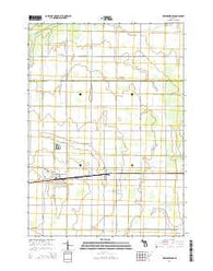 Breckenridge Michigan Historical topographic map, 1:24000 scale, 7.5 X 7.5 Minute, Year 2014