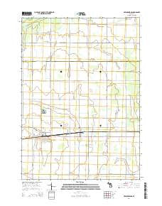 Breckenridge Michigan Historical topographic map, 1:24000 scale, 7.5 X 7.5 Minute, Year 2014