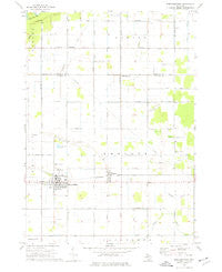 Breckenridge Michigan Historical topographic map, 1:24000 scale, 7.5 X 7.5 Minute, Year 1973