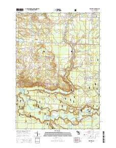 Brethren Michigan Historical topographic map, 1:24000 scale, 7.5 X 7.5 Minute, Year 2014