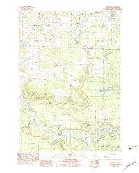 Brethren Michigan Historical topographic map, 1:25000 scale, 7.5 X 7.5 Minute, Year 1982
