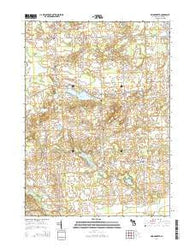Bridgewater Michigan Historical topographic map, 1:24000 scale, 7.5 X 7.5 Minute, Year 2014