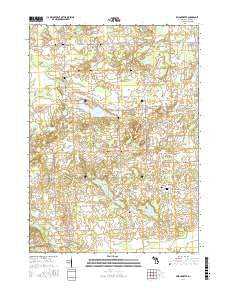 Bridgewater Michigan Current topographic map, 1:24000 scale, 7.5 X 7.5 Minute, Year 2017