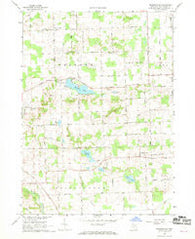 Bridgewater Michigan Historical topographic map, 1:24000 scale, 7.5 X 7.5 Minute, Year 1967