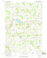 Bridgewater Michigan Historical topographic map, 1:24000 scale, 7.5 X 7.5 Minute, Year 1967