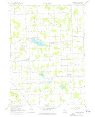 Bridgewater Michigan Historical topographic map, 1:24000 scale, 7.5 X 7.5 Minute, Year 1967