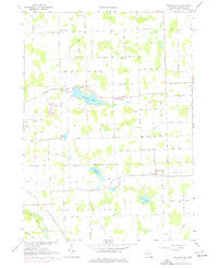 Bridgewater Michigan Historical topographic map, 1:24000 scale, 7.5 X 7.5 Minute, Year 1967