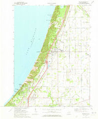 Bridgman Michigan Historical topographic map, 1:24000 scale, 7.5 X 7.5 Minute, Year 1970