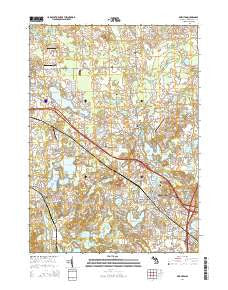 Brighton Michigan Historical topographic map, 1:24000 scale, 7.5 X 7.5 Minute, Year 2014
