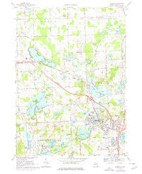 Brighton Michigan Historical topographic map, 1:24000 scale, 7.5 X 7.5 Minute, Year 1968