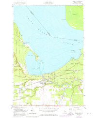 Brimley Michigan Historical topographic map, 1:24000 scale, 7.5 X 7.5 Minute, Year 1951