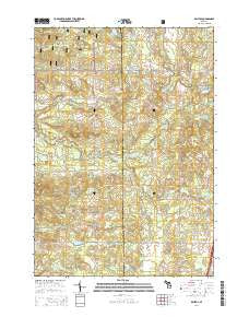 Bristol Michigan Historical topographic map, 1:24000 scale, 7.5 X 7.5 Minute, Year 2014