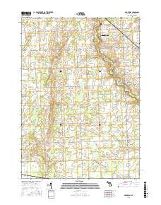 Brockway Michigan Current topographic map, 1:24000 scale, 7.5 X 7.5 Minute, Year 2016