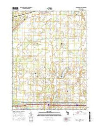 Bronson South Michigan Current topographic map, 1:24000 scale, 7.5 X 7.5 Minute, Year 2016